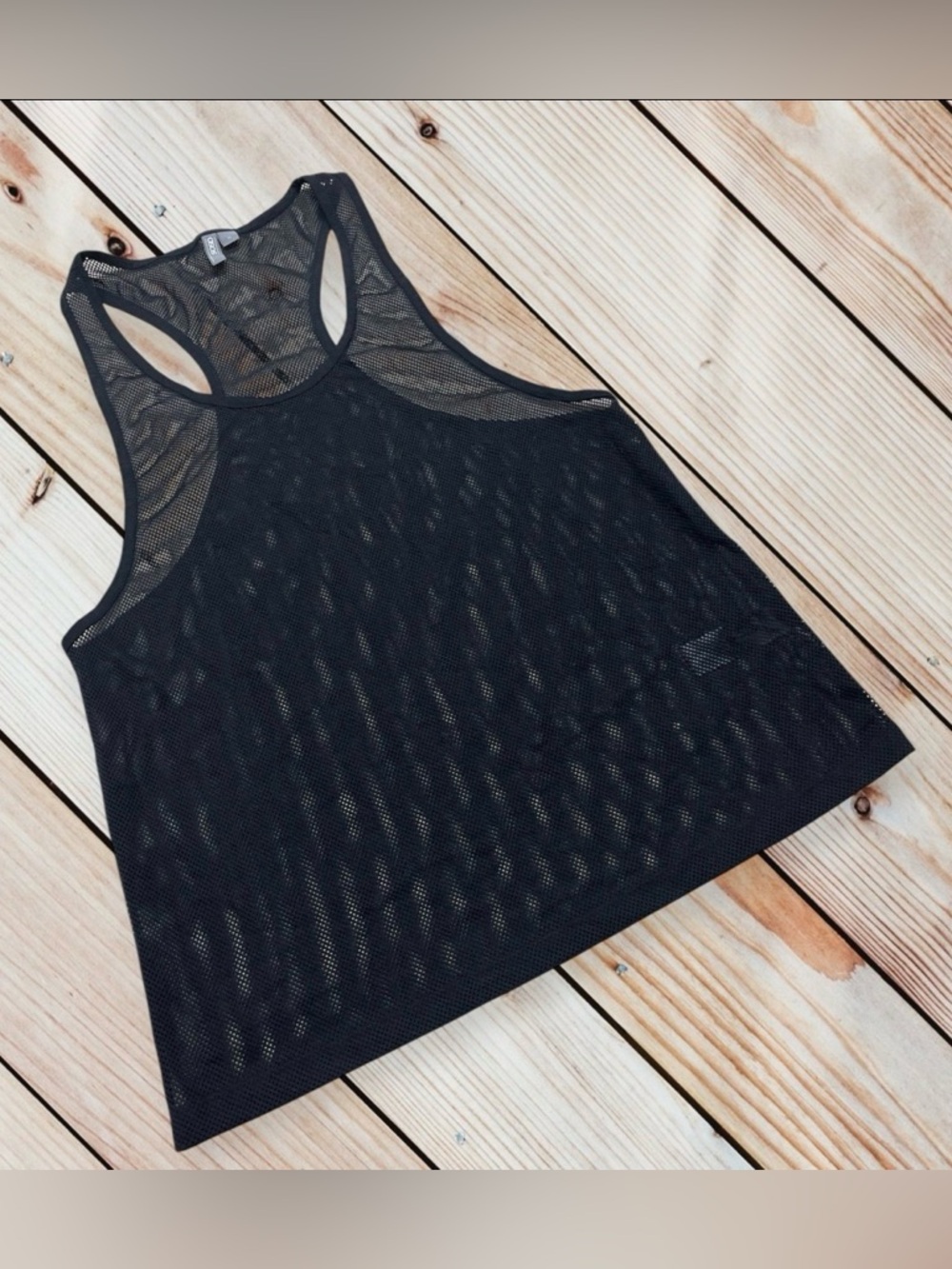 ASOS men’s M black mesh tank